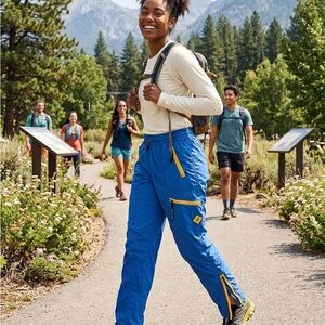 Vibrant Blue Track Pants for Women